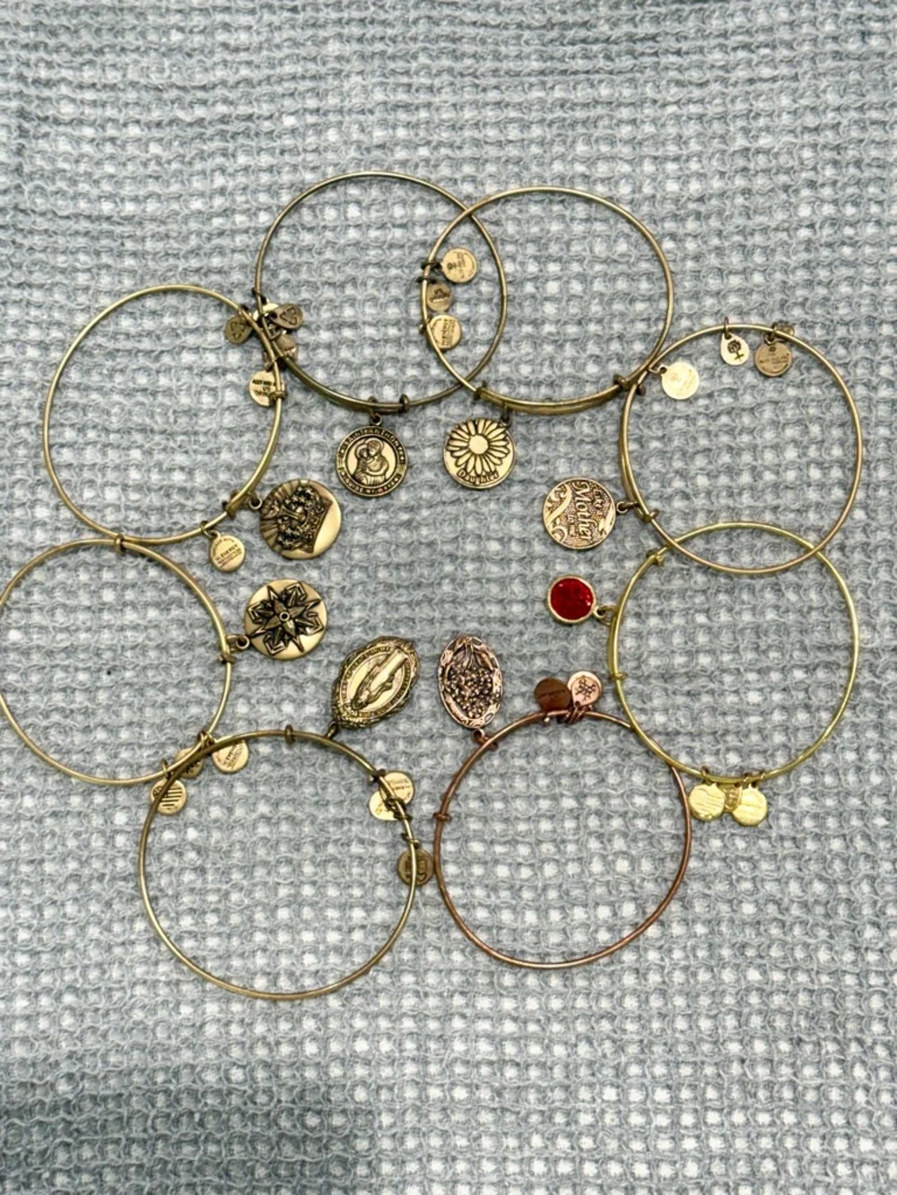 Lot of 8 Preowned Alex and Ani Bracelets
